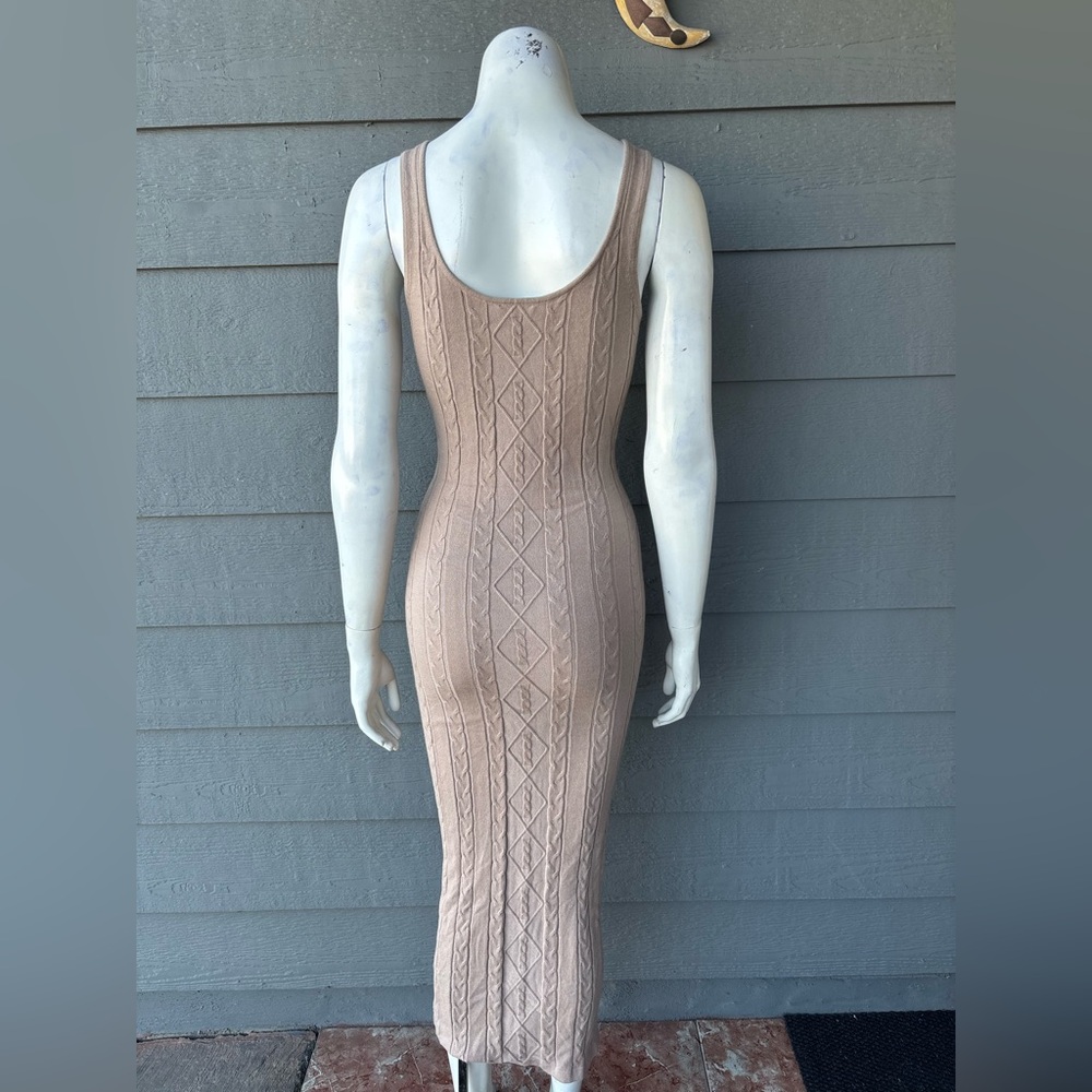 Hera Collection Beige Long Sleeve Knit Dress Set - Picture 5 of 5